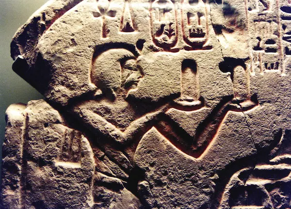 Ramses I making an offering before Osiris.