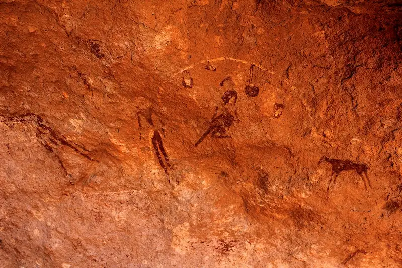 Rock art cave of Magharet el Kantara farmstead