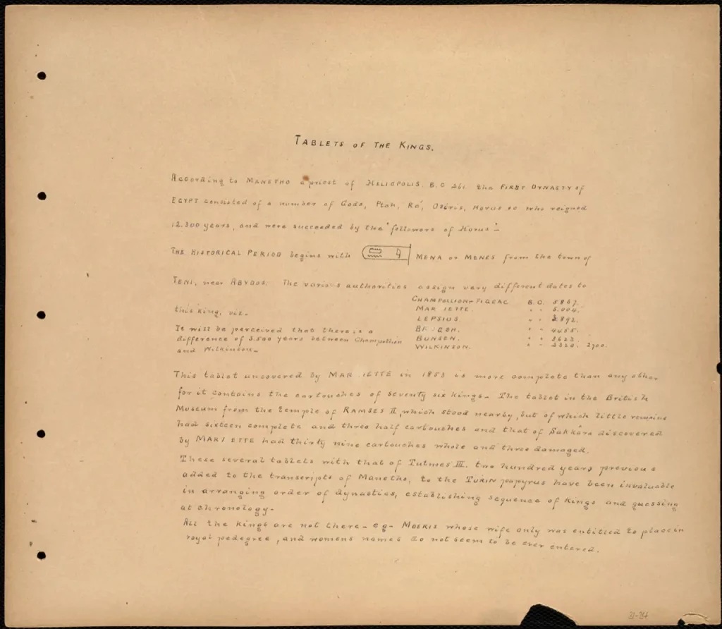 Tablets of the Kings