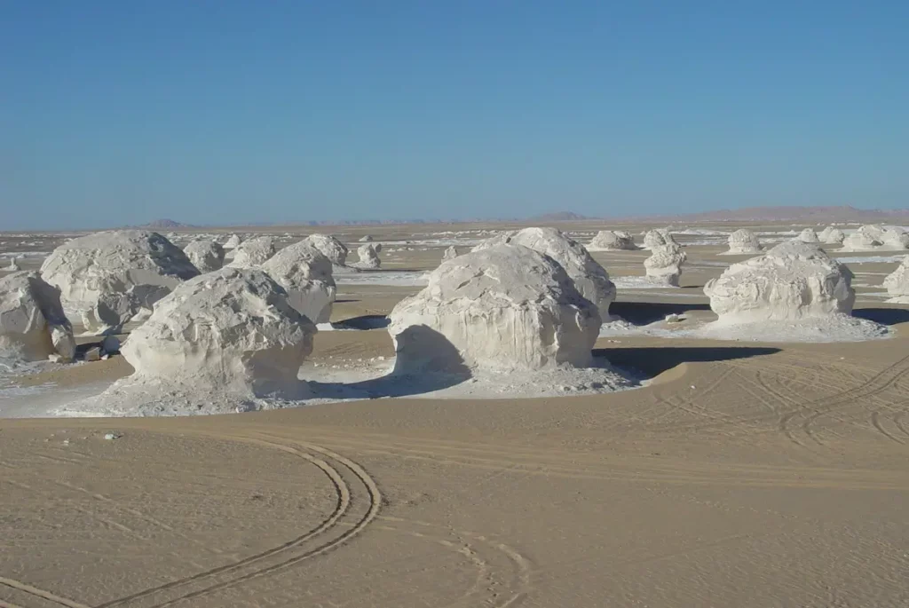 The White Desert in Egypt