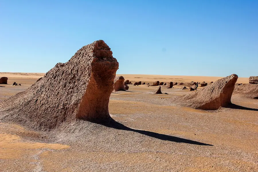 Yardangs in Gilf Kebir National Park