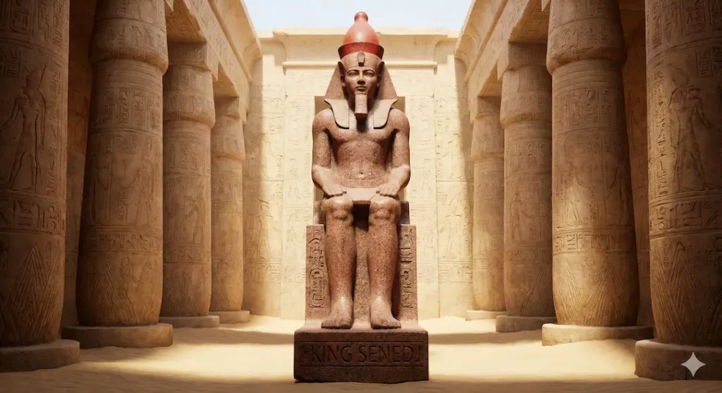 An imagined image of King Senedj
