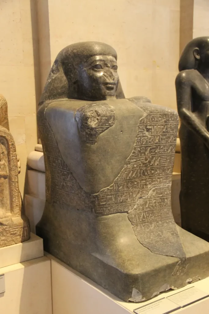 Ancient Egypt Diorite Statue of Vizier Hapouseneb