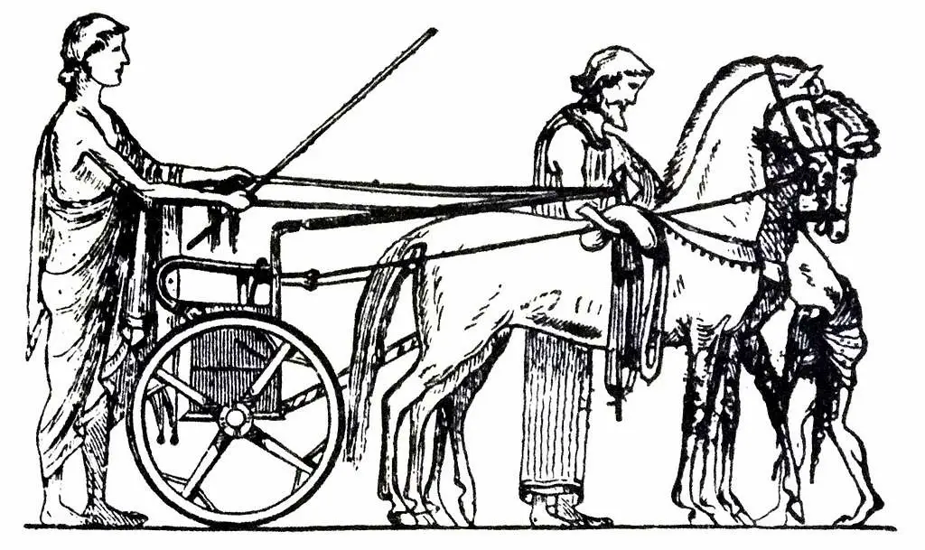  Ancient Greek racing chariot