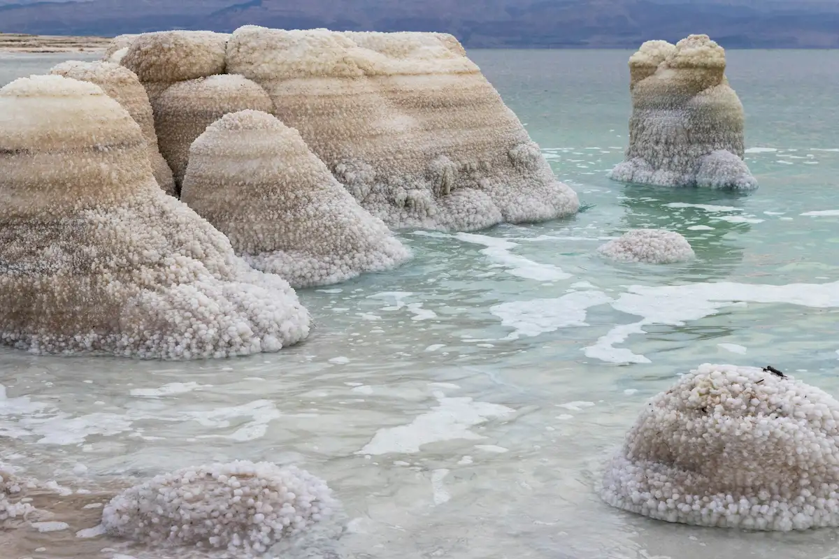 Salt Formations in the Dead Sea