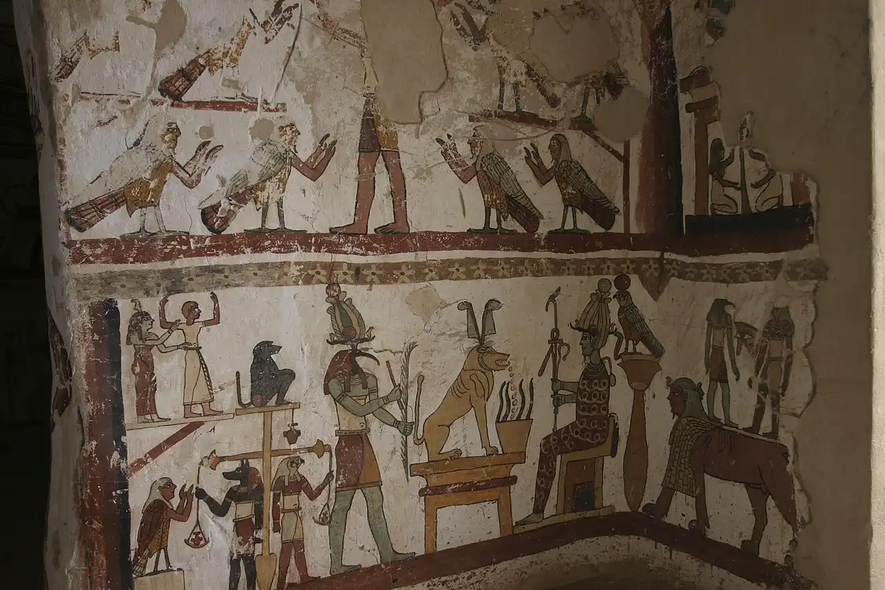 Paintings from the tomb of Petosiris 