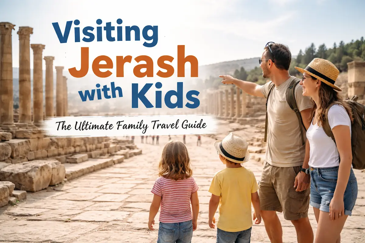 Visiting Jerash with Kids at the Roman ruins in Jordan