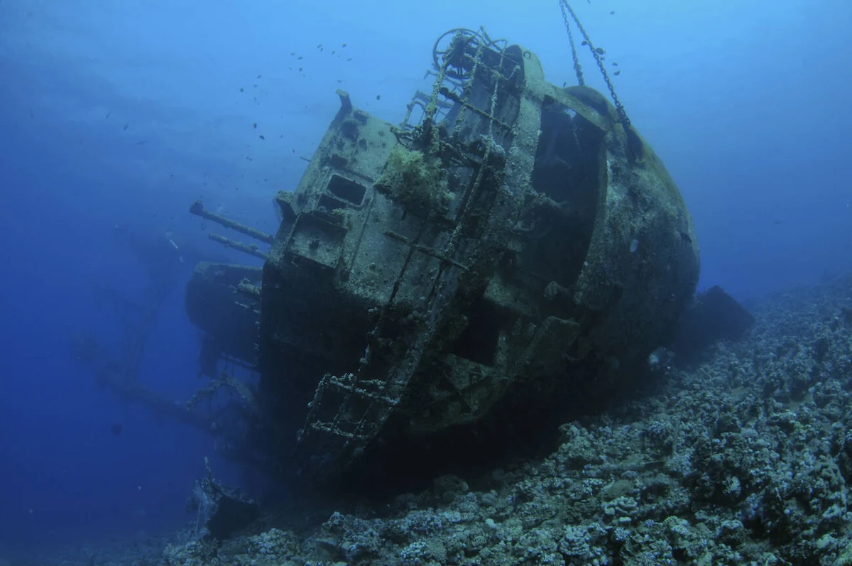 Wreck of the Cedar Pride, Gulf of Aqaba, Red Sea, Jordan
