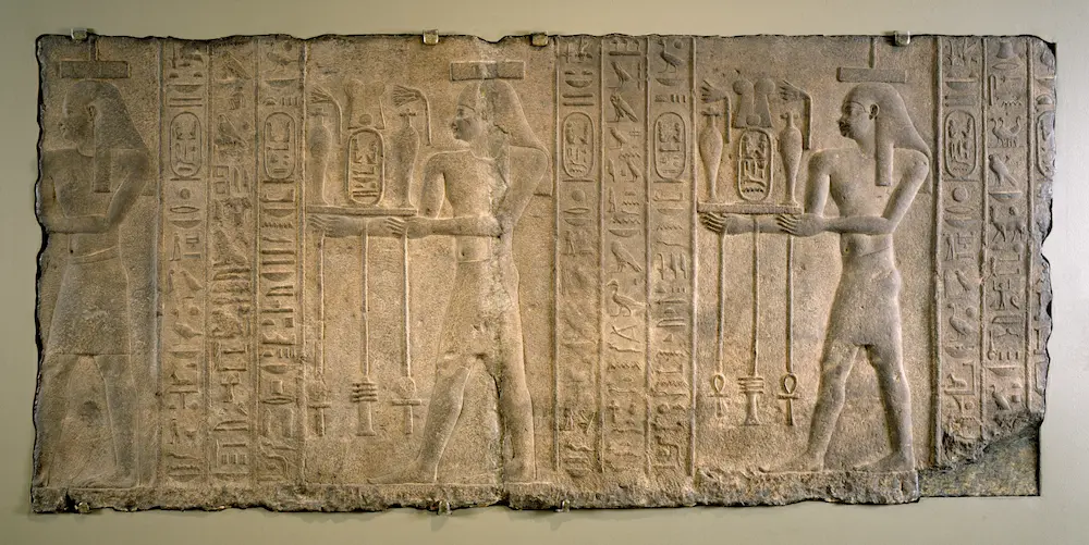 Egyptian Temple Relief of Nectanebo II Walters