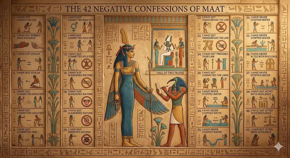 The 42 Ancient Egyptian Principles of Maat