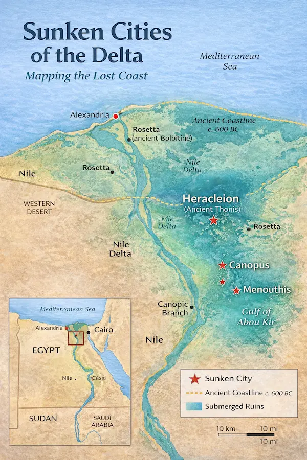 The Sunken Cities of the Delta Mapping the Lost Coast