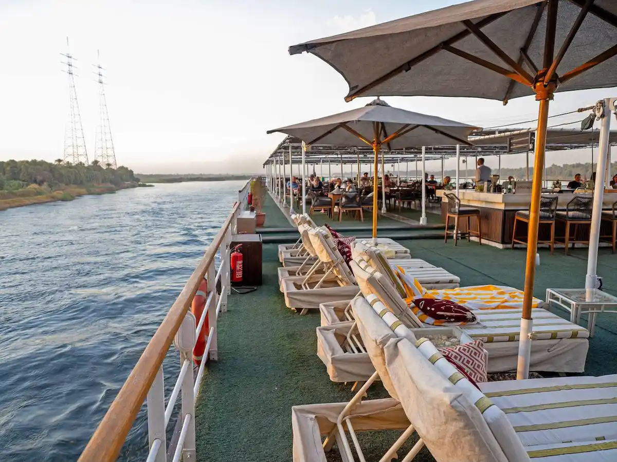 Cruise boat on the Nile